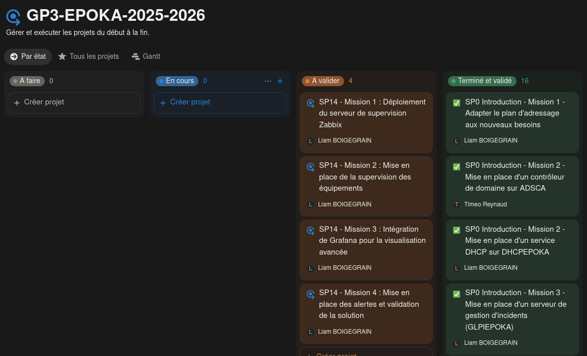Suivi des missions sur Notion